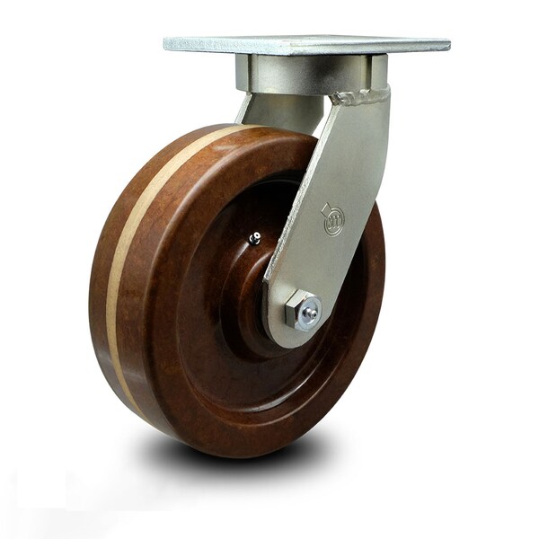 12 Inch Extra Heavy Duty High Temp Phenolic Wheel Swivel Caster with Swivel Lock